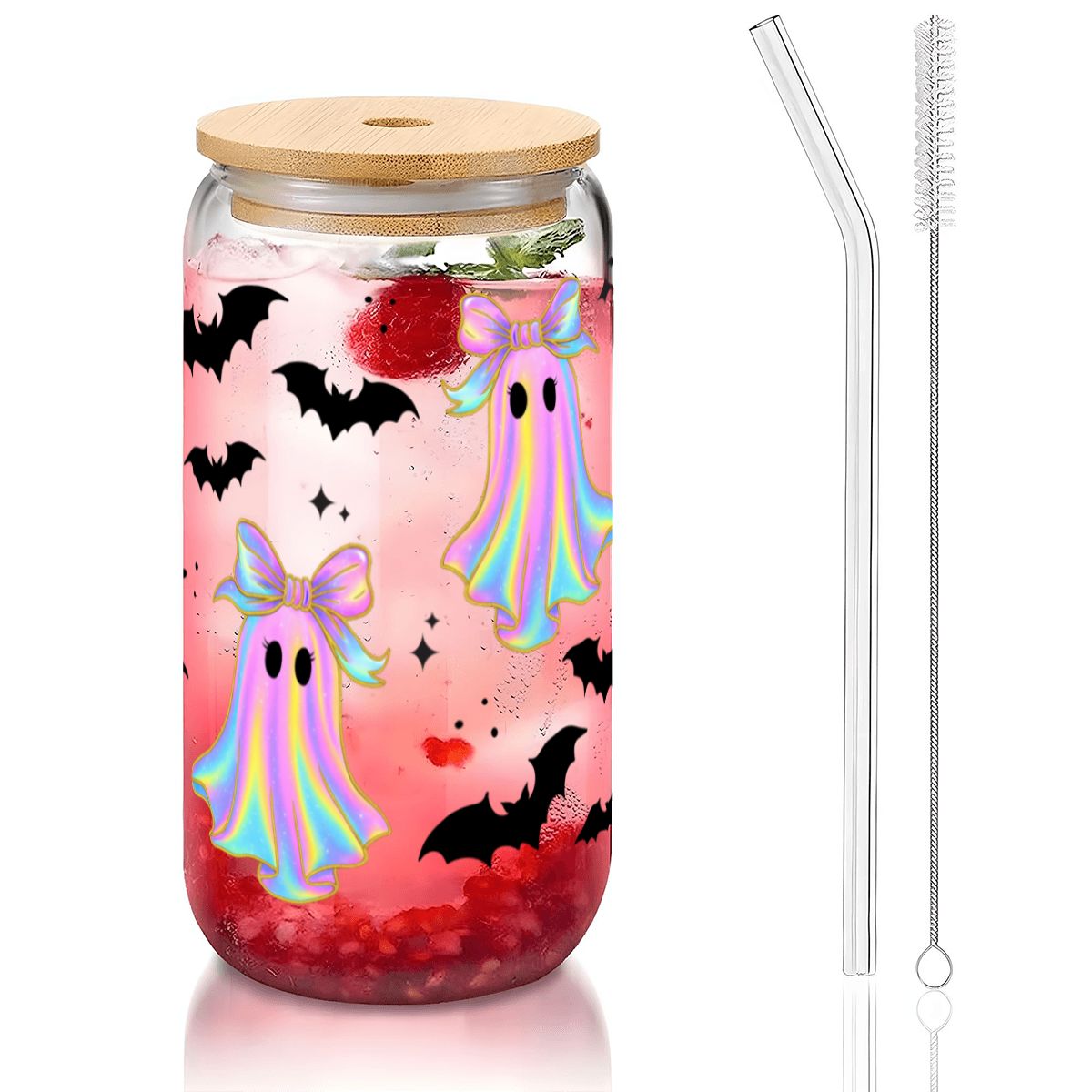 Boo-tiful Babe 16 oz Glass Cup