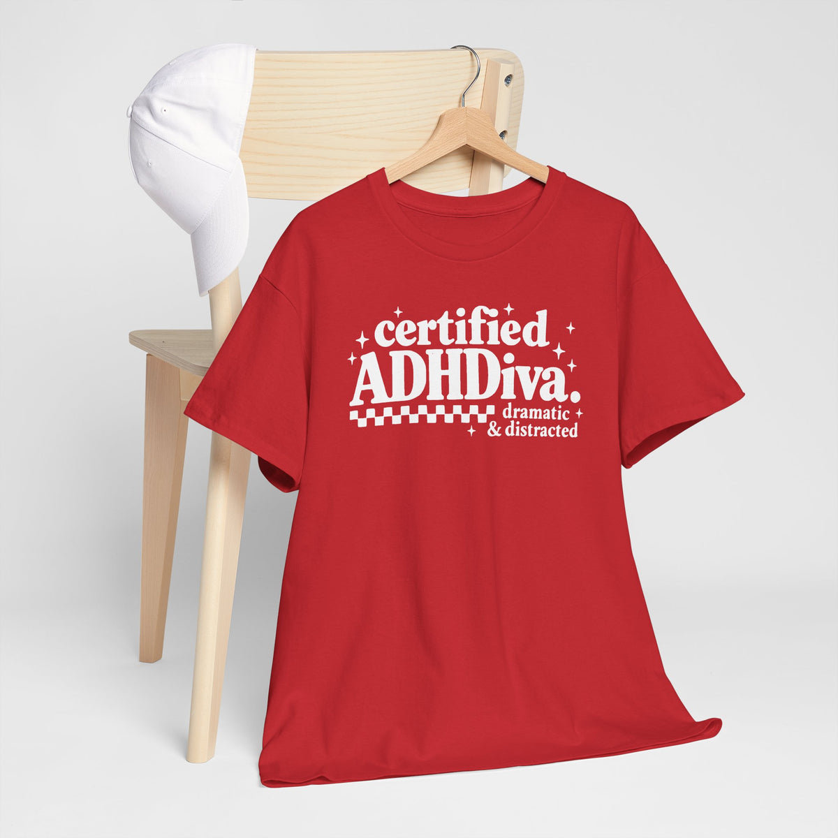 Certified ADHD Diva Graphic T-Shirt – Funny Women’s Statement Tee