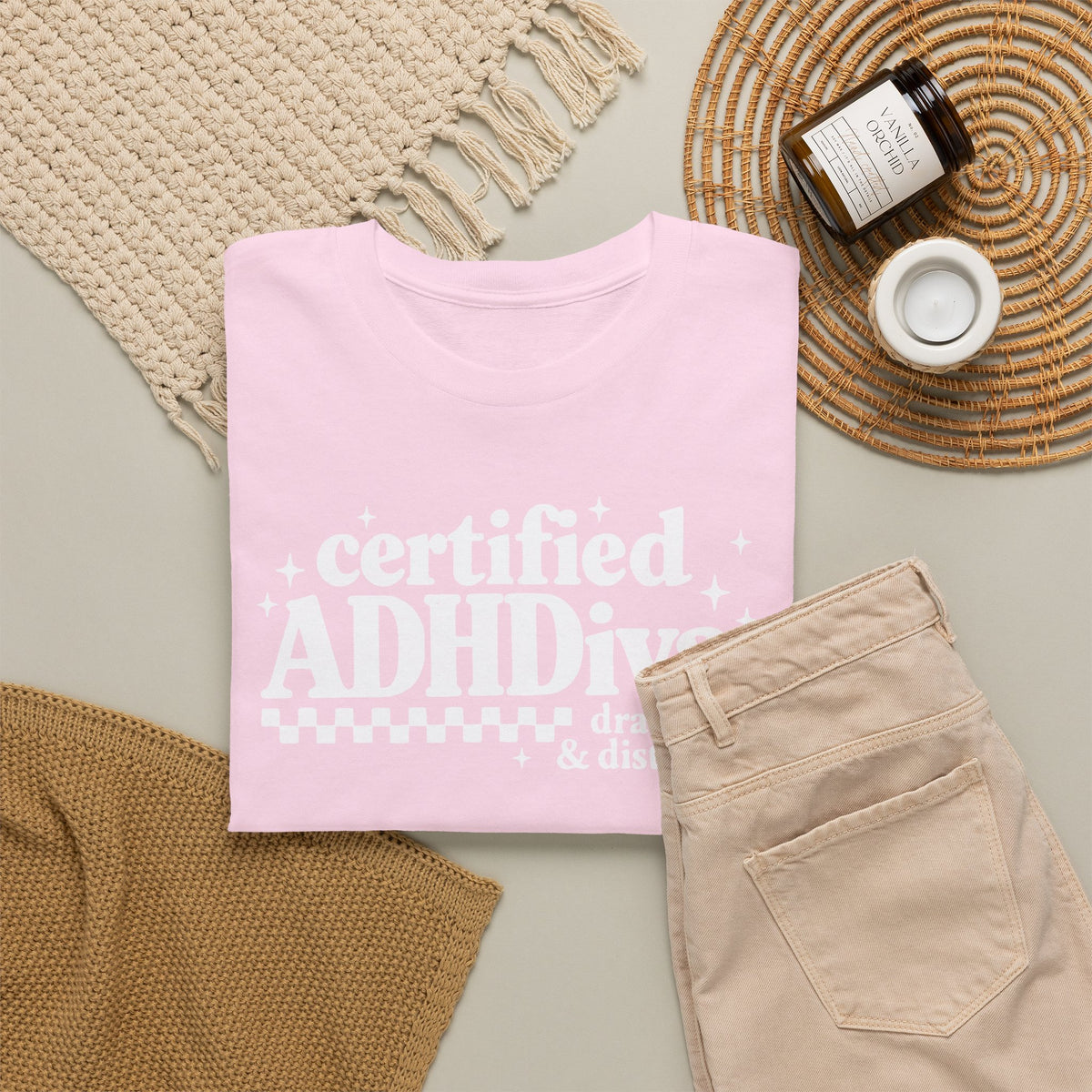 Certified ADHD Diva Graphic T-Shirt – Funny Women’s Statement Tee