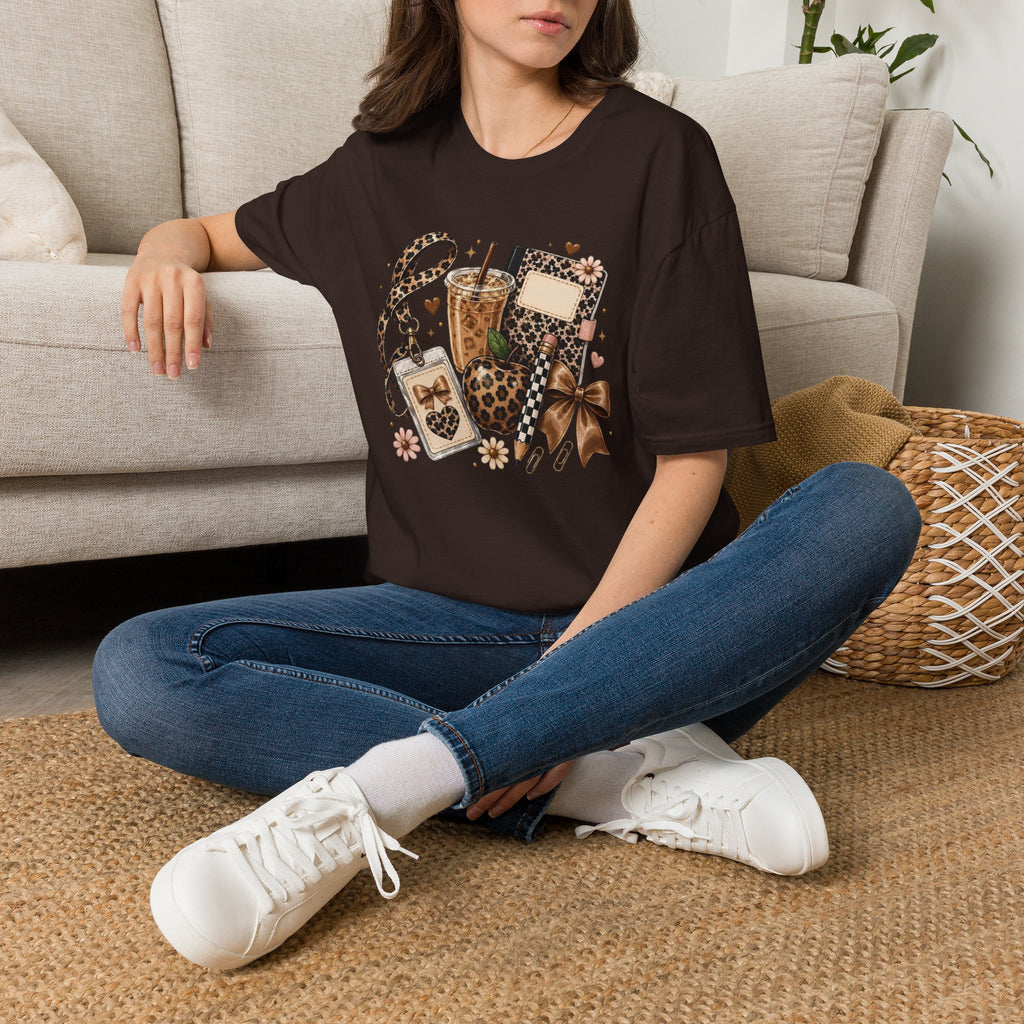 Leopard Coffee & Accessories Tee