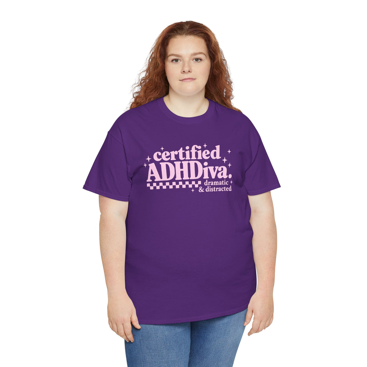 Certified ADHD Diva Graphic T-Shirt – Funny Women’s Statement Tee