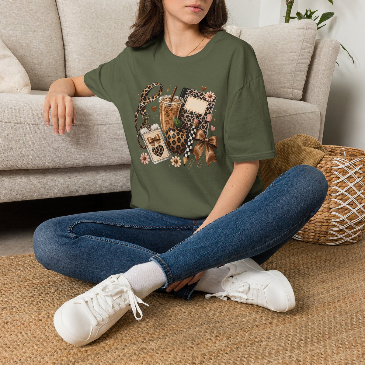 Leopard Coffee & Accessories Tee