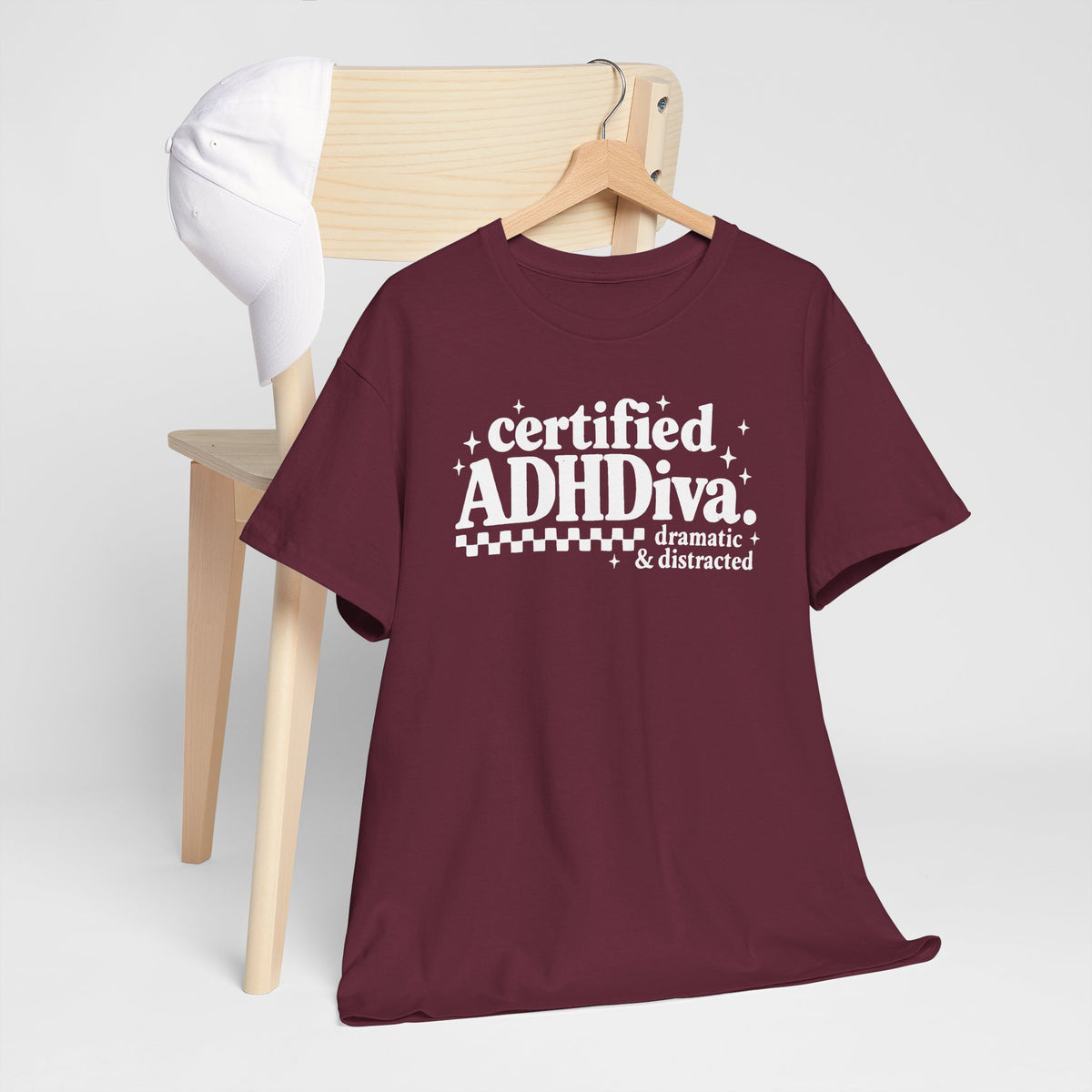 Certified ADHD Diva Graphic T-Shirt – Funny Women’s Statement Tee