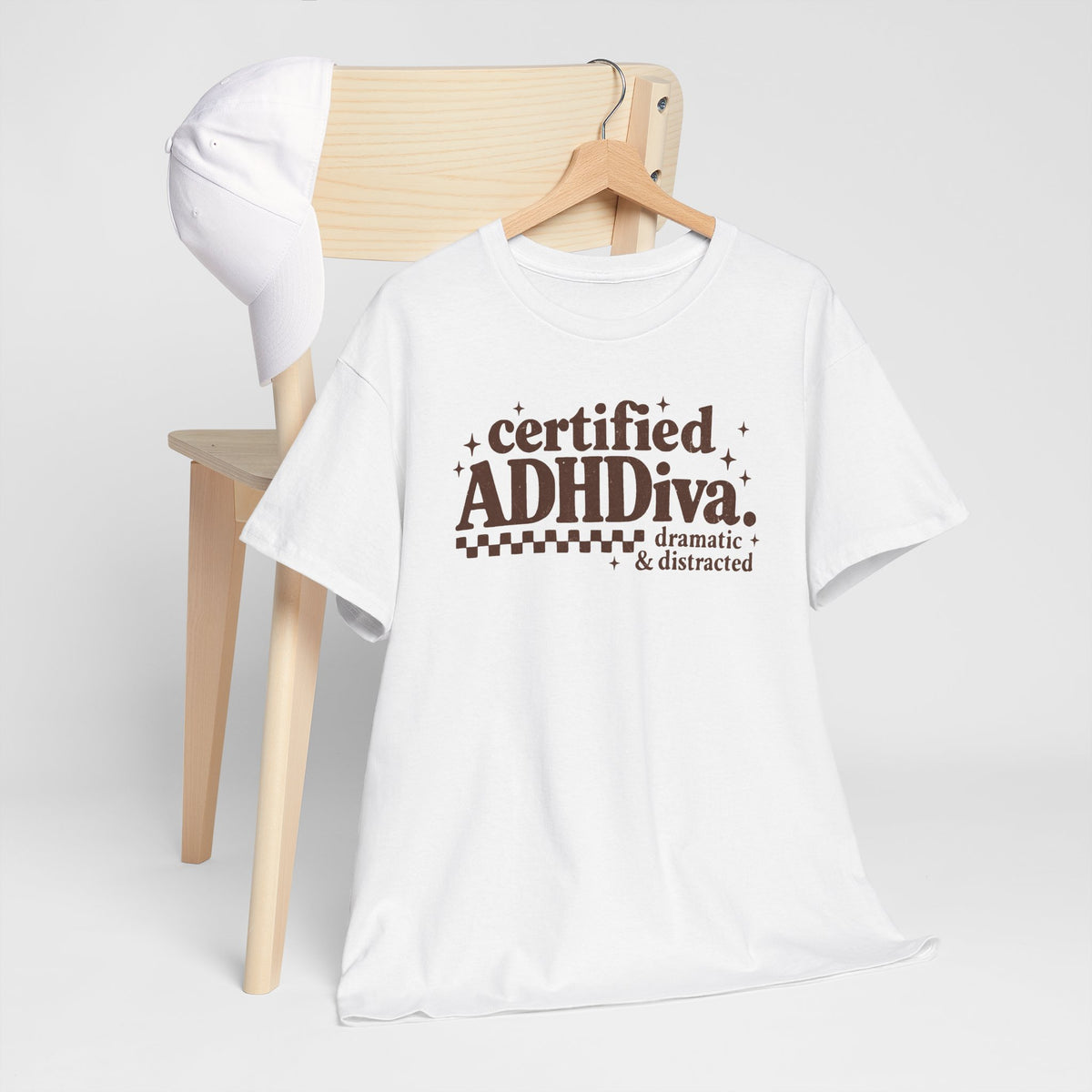 Certified ADHD Diva Graphic T-Shirt – Funny Women’s Statement Tee