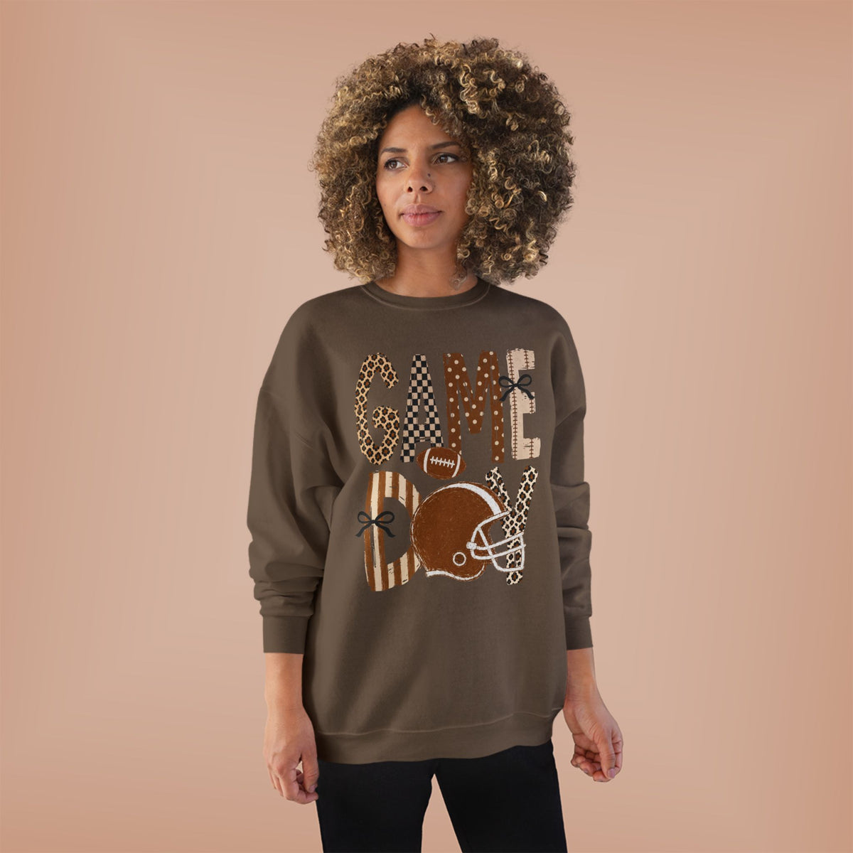 Football Game Day Crewneck Sweatshirt