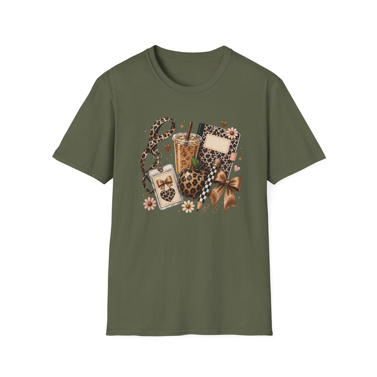 Leopard Coffee & Accessories Tee