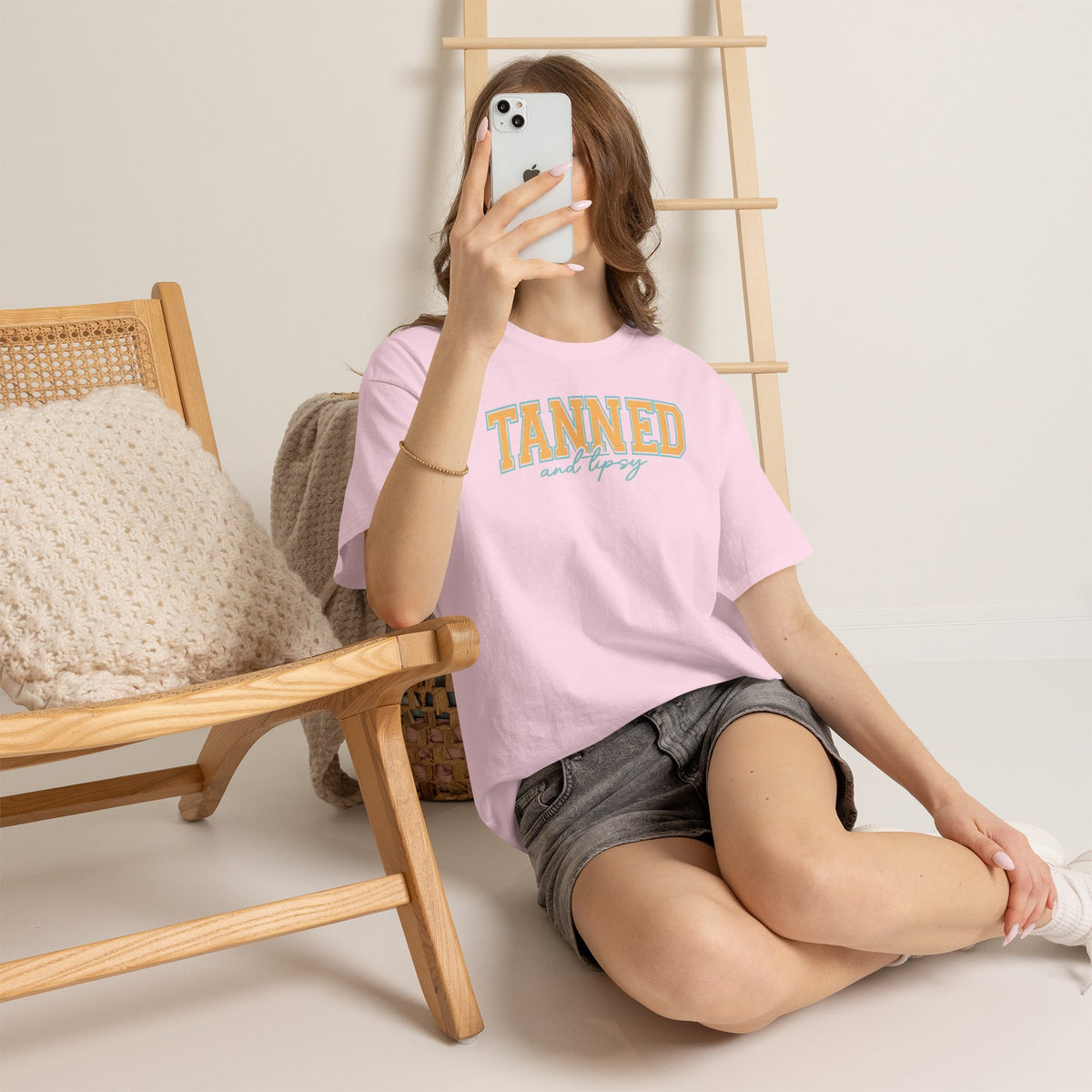 Tanned and Tipsy Retro Beach Tee