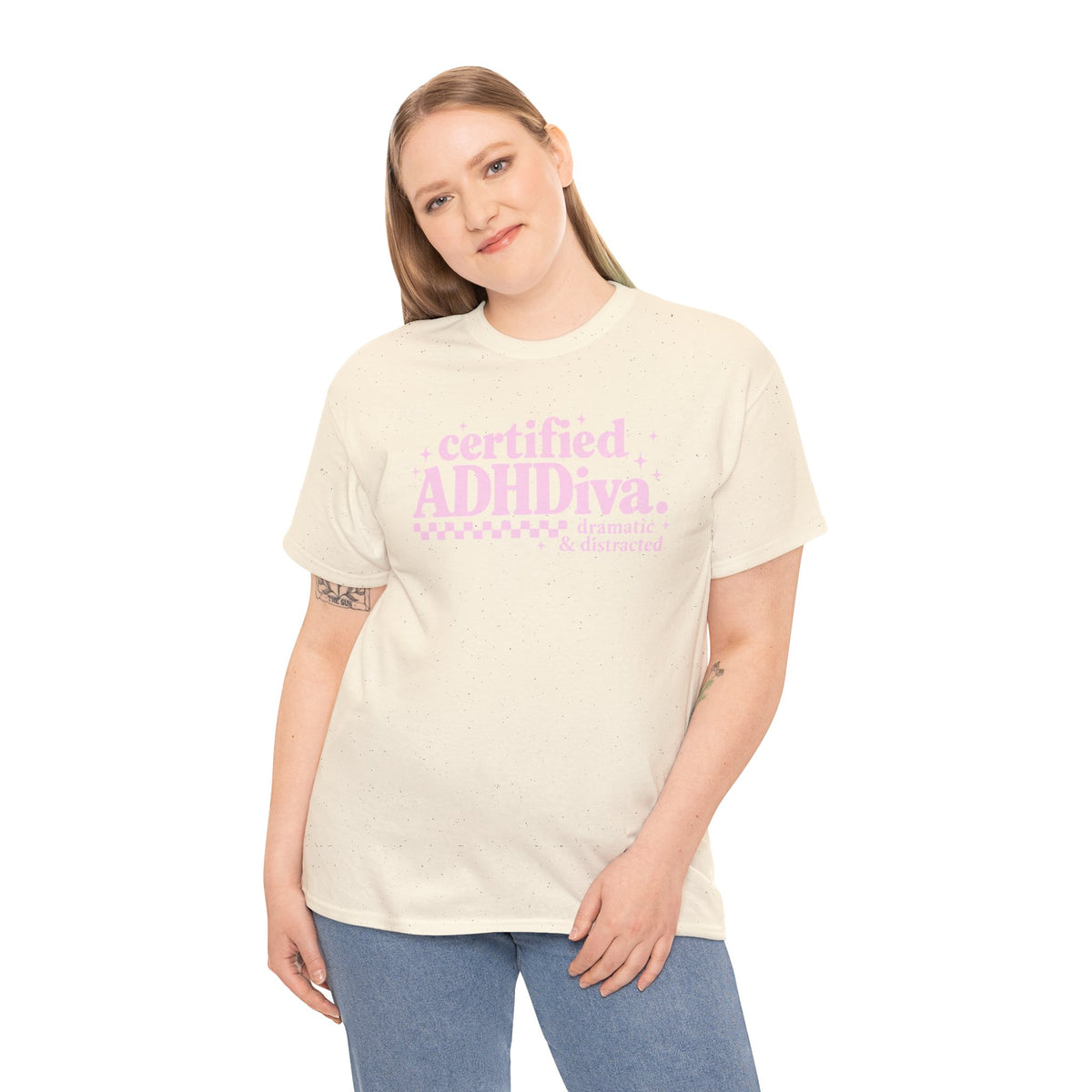 Certified ADHD Diva Graphic T-Shirt – Funny Women’s Statement Tee