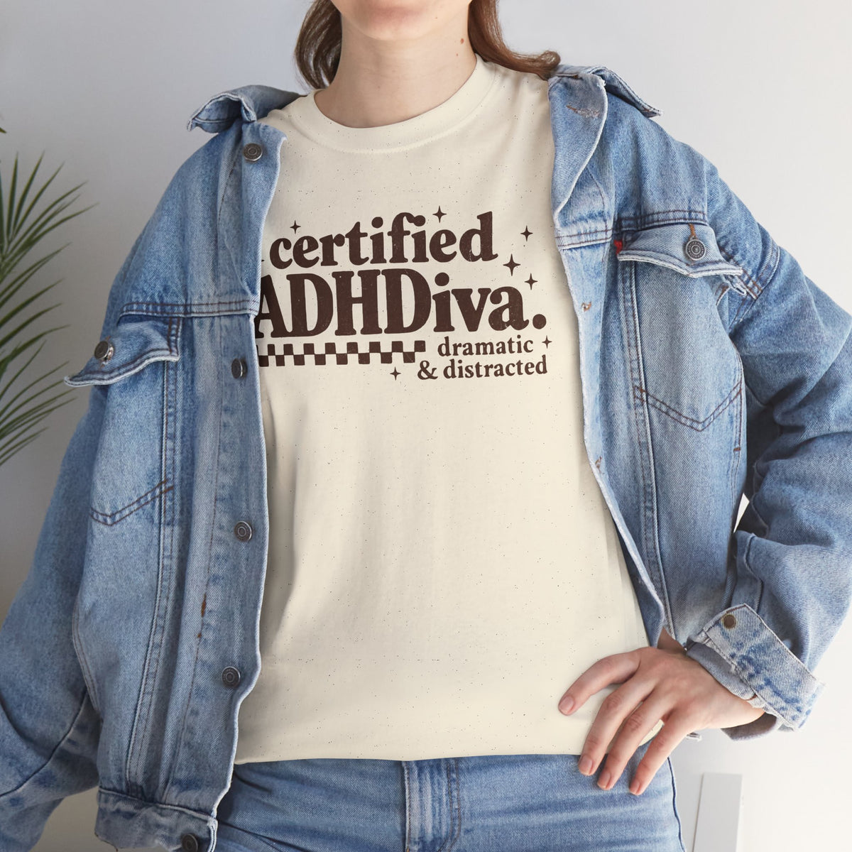 Certified ADHD Diva Graphic T-Shirt – Funny Women’s Statement Tee
