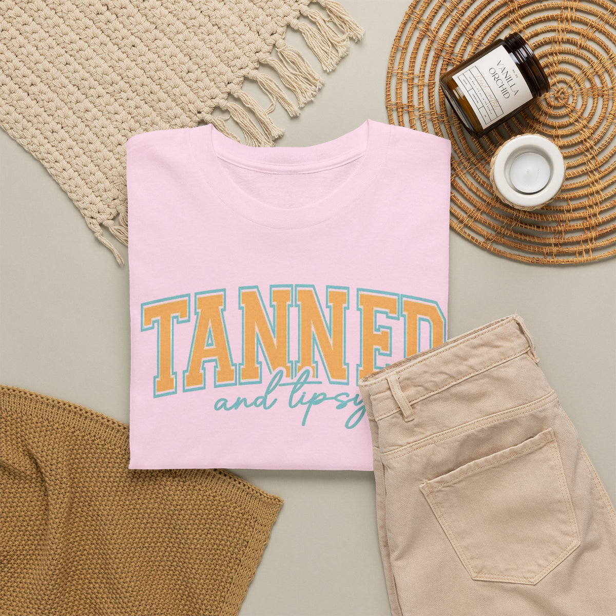 Tanned and Tipsy Retro Beach Tee