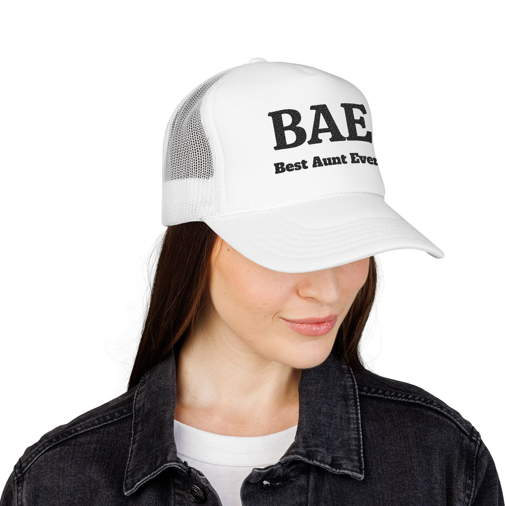 BAE – Best Aunt Ever Embroidered Trucker Hat
