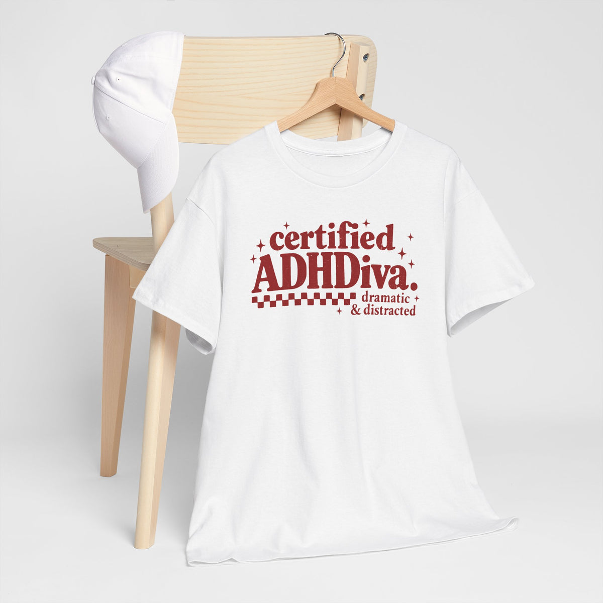 Certified ADHD Diva Graphic T-Shirt – Funny Women’s Statement Tee