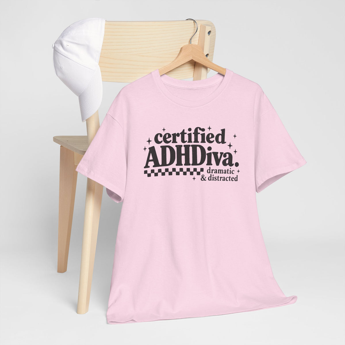 Certified ADHD Diva Graphic T-Shirt – Funny Women’s Statement Tee