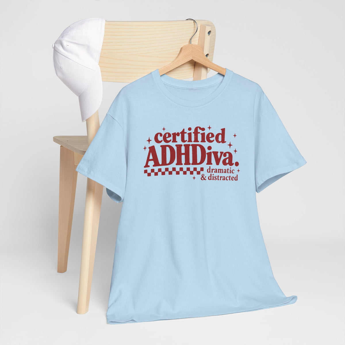 Certified ADHD Diva Graphic T-Shirt – Funny Women’s Statement Tee