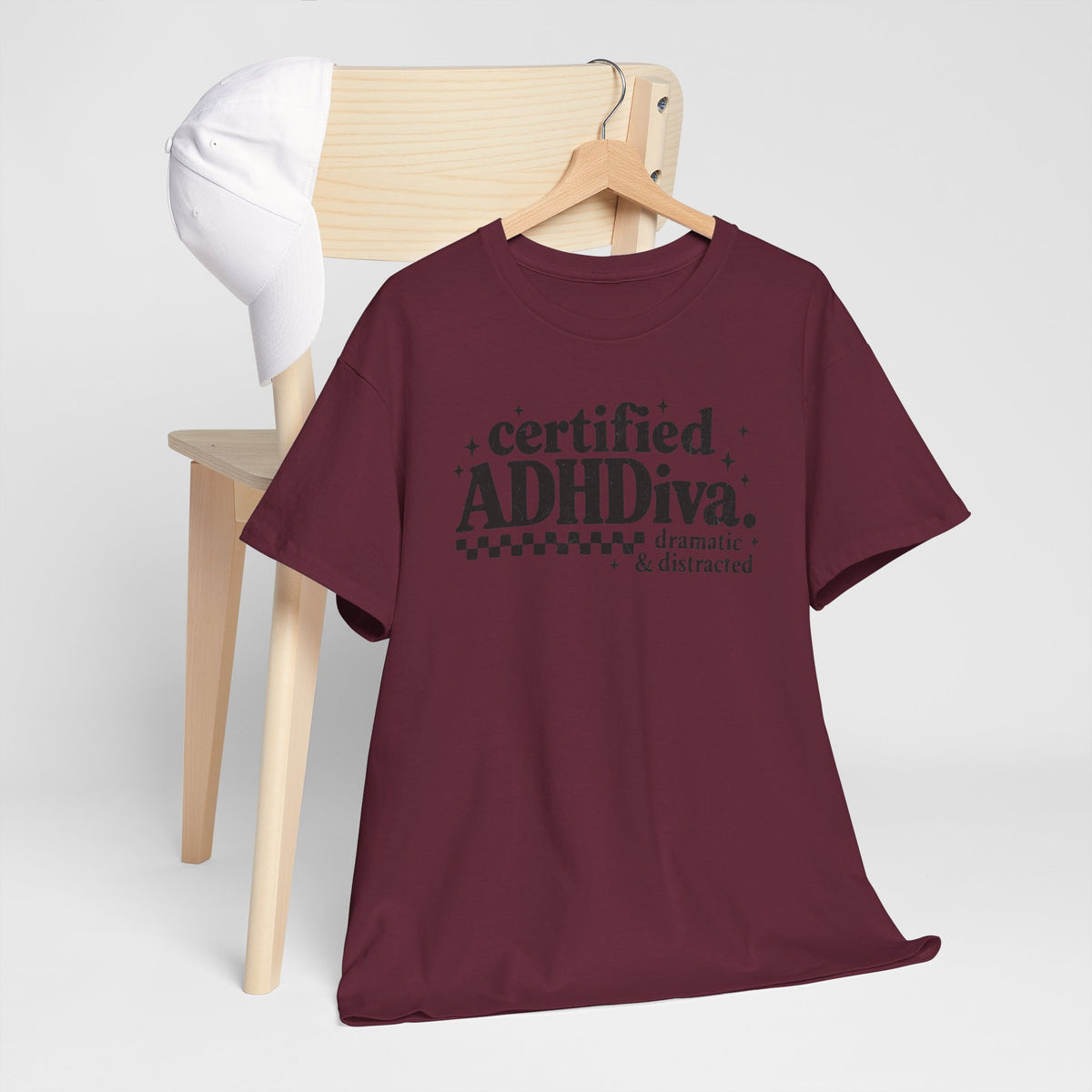 Certified ADHD Diva Graphic T-Shirt – Funny Women’s Statement Tee