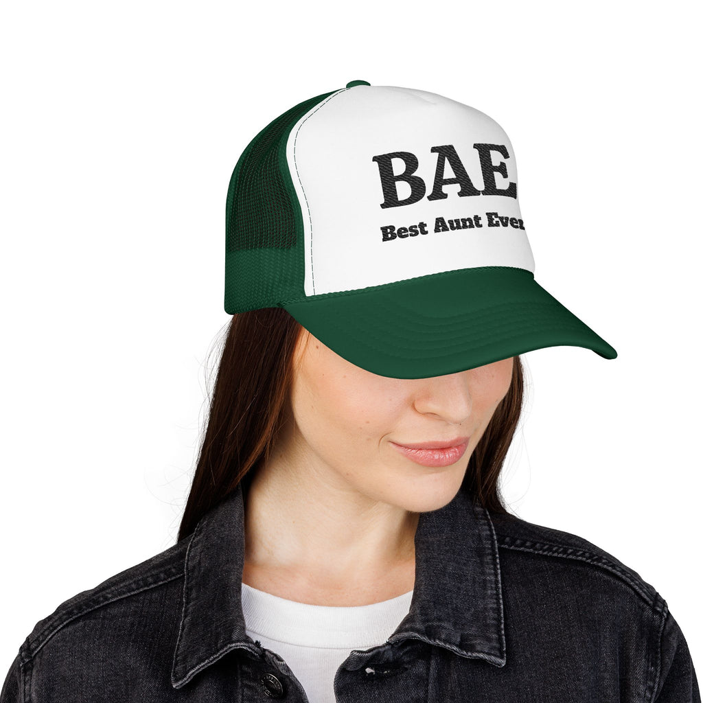 BAE – Best Aunt Ever Embroidered Trucker Hat