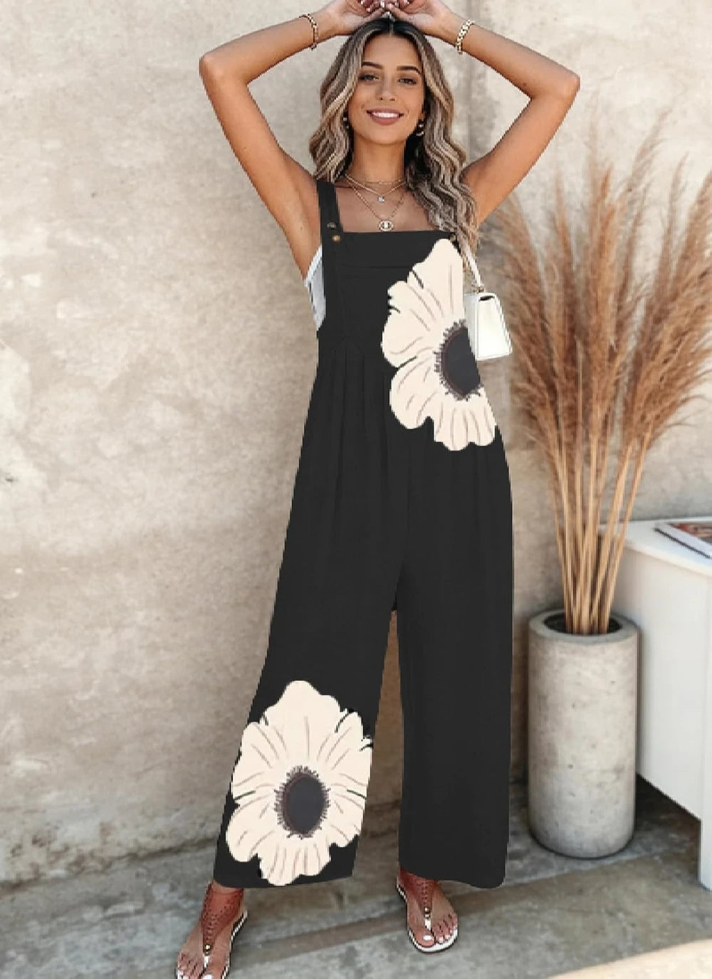 Casual Wide Leg Jumpsuit