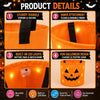 Spooky LED Pumpkin Candy Bucket Set