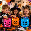 Spooky LED Pumpkin Candy Bucket Set