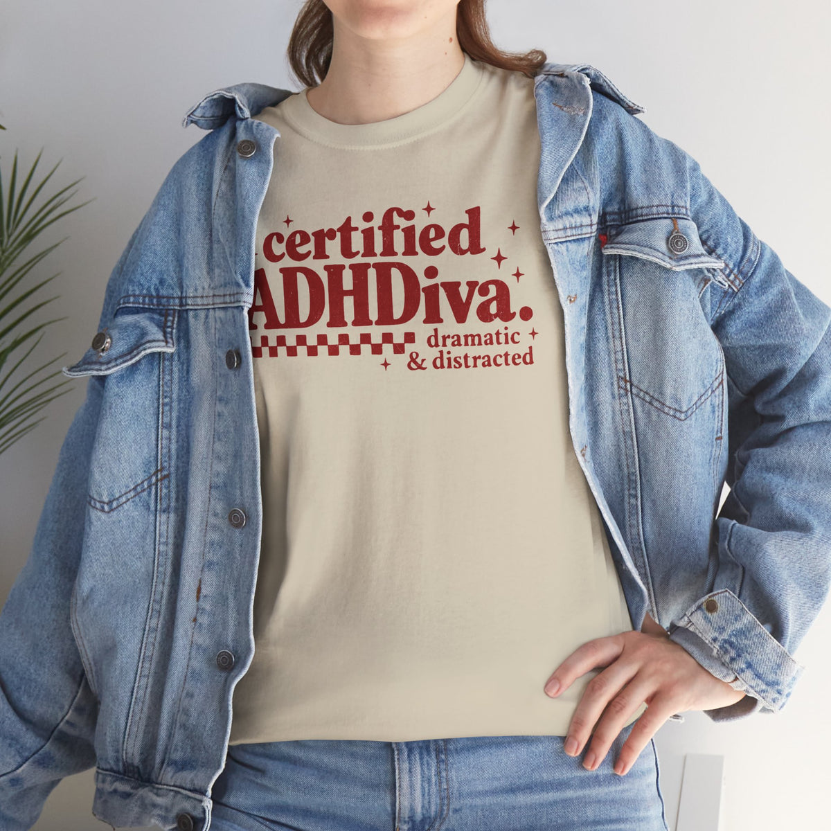 Certified ADHD Diva Graphic T-Shirt – Funny Women’s Statement Tee
