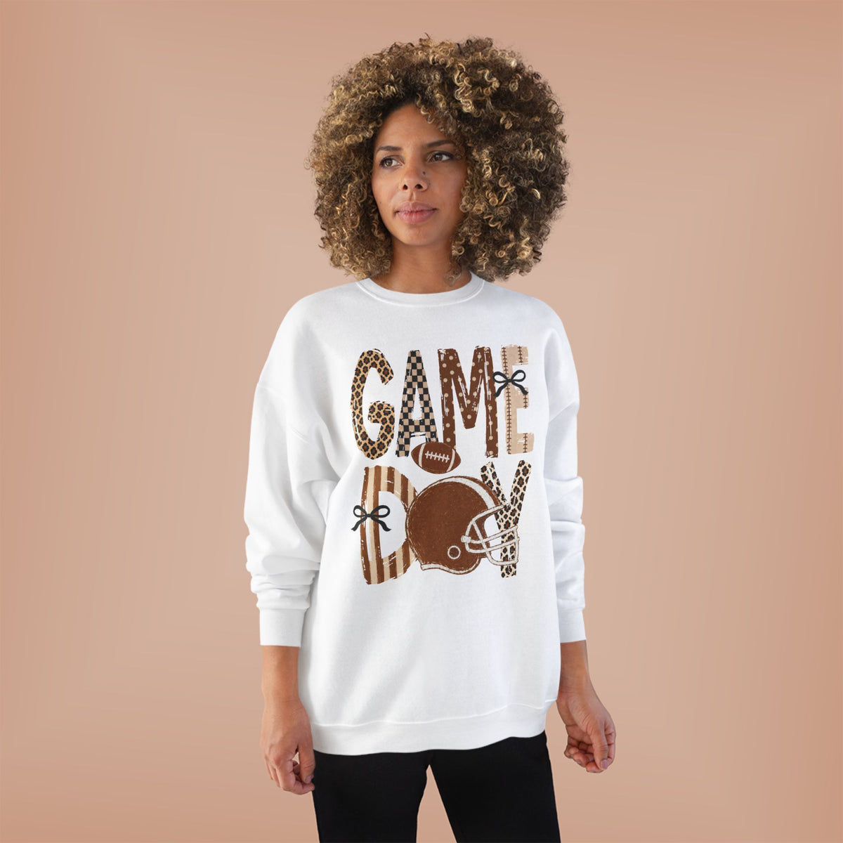 Football Game Day Crewneck Sweatshirt