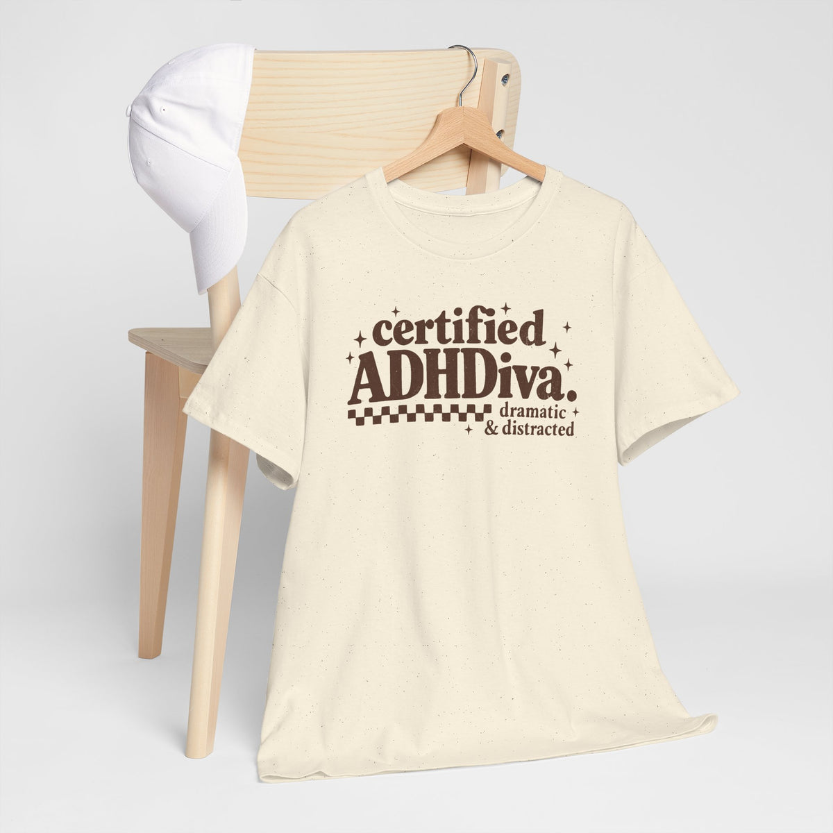 Certified ADHD Diva Graphic T-Shirt – Funny Women’s Statement Tee