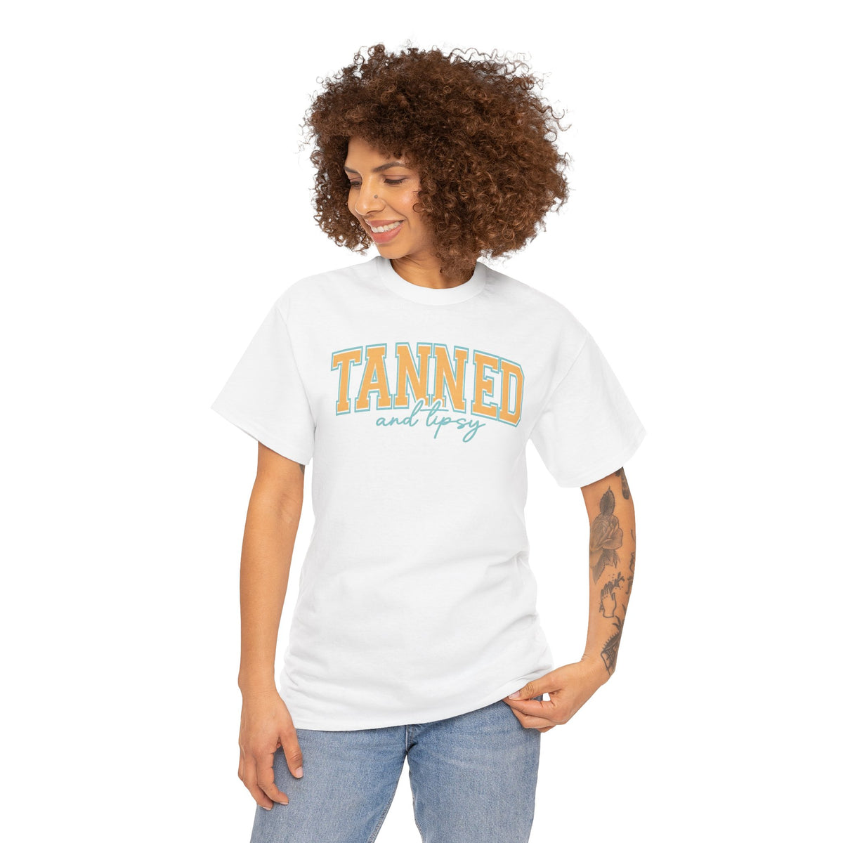 Tanned and Tipsy Retro Beach Tee