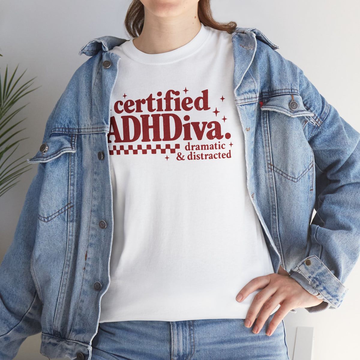Certified ADHD Diva Graphic T-Shirt – Funny Women’s Statement Tee