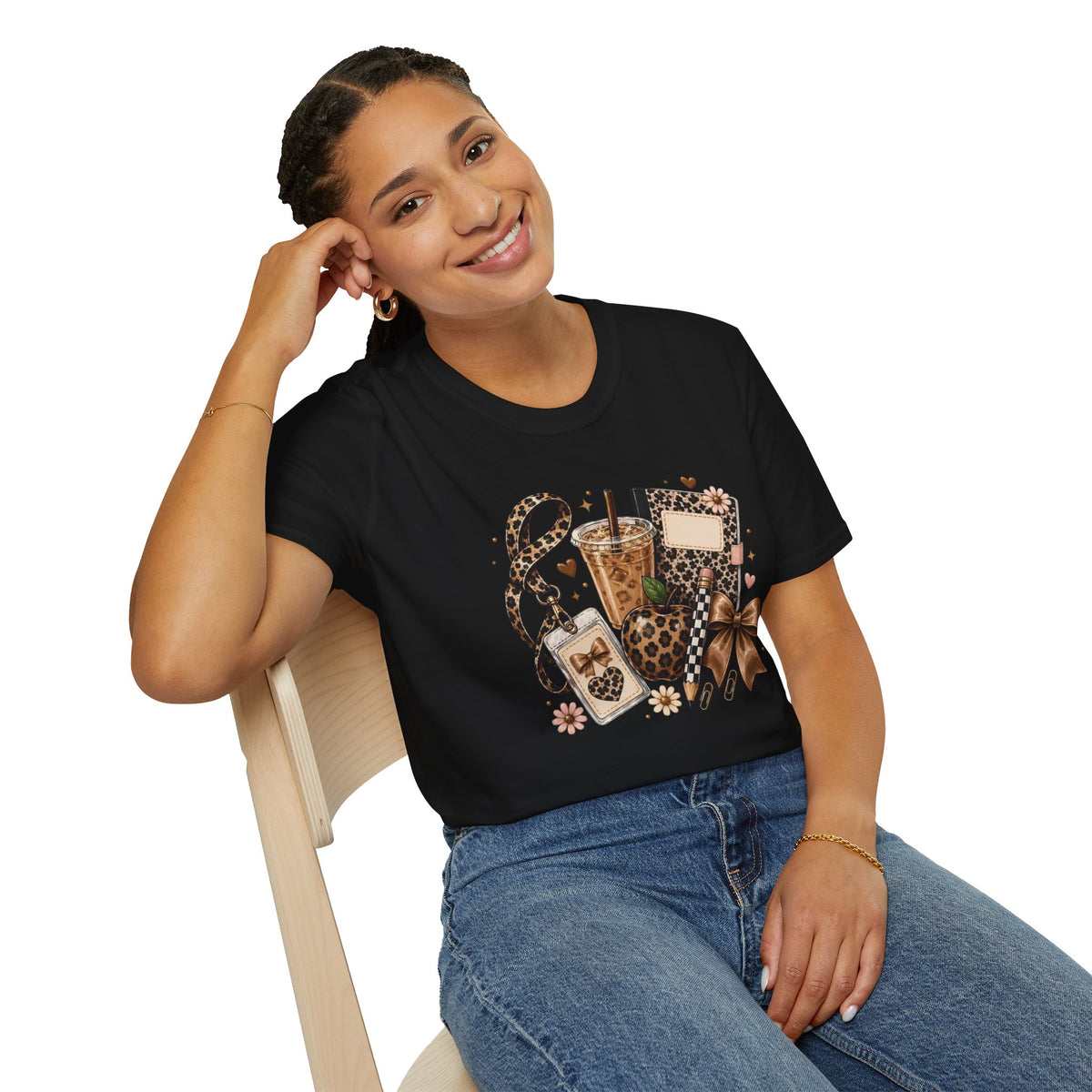 Leopard Coffee & Accessories Tee