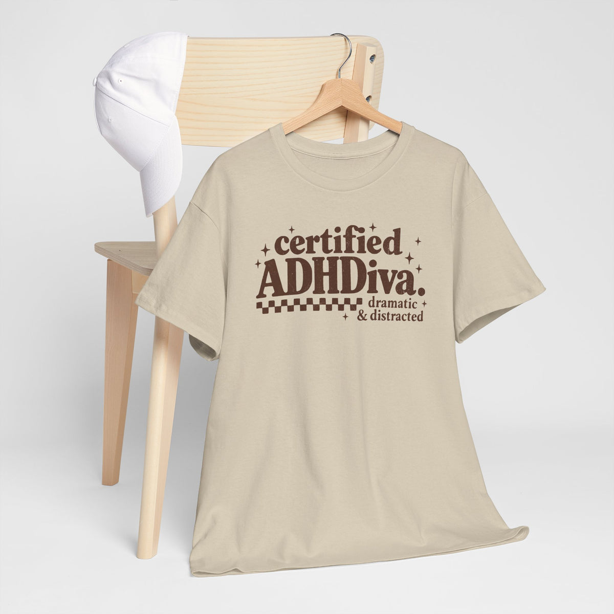 Certified ADHD Diva Graphic T-Shirt – Funny Women’s Statement Tee