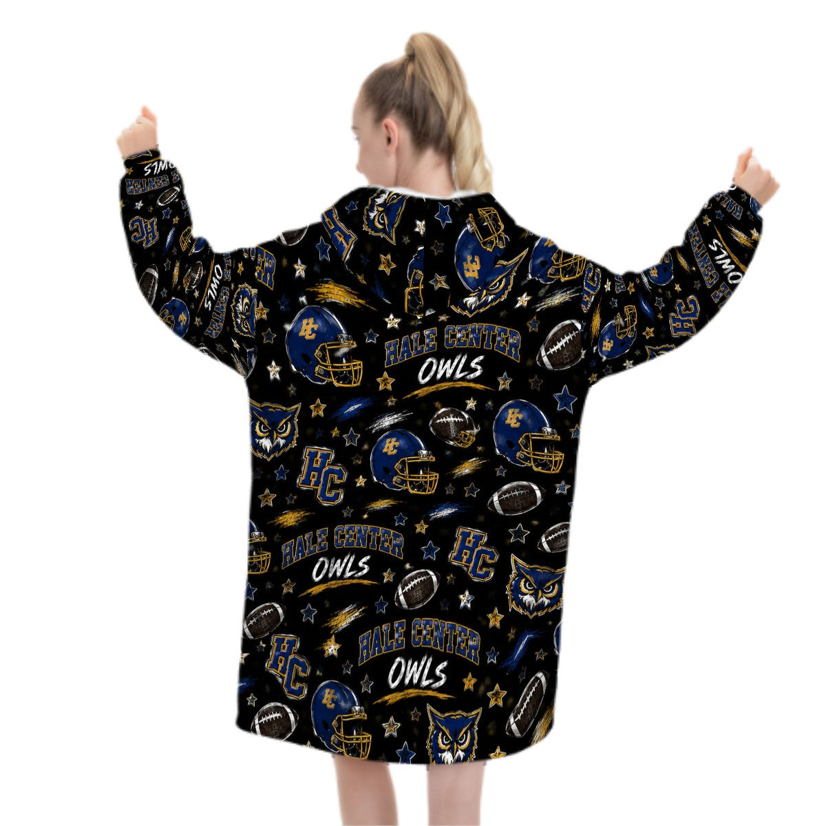 Owl Football Hooded Blanket