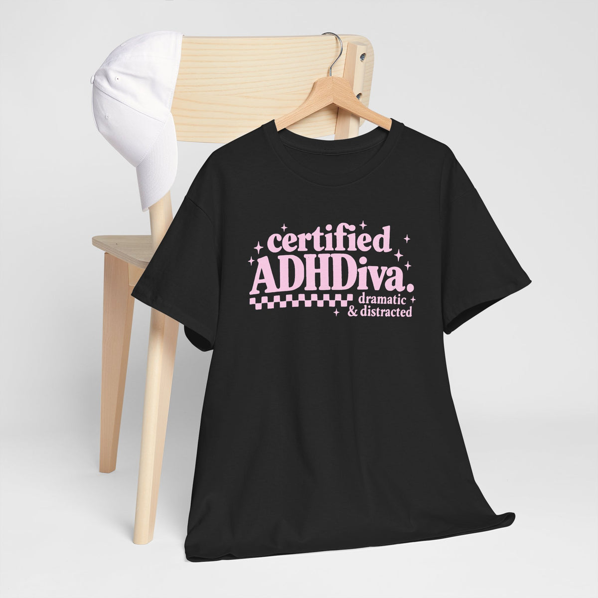 Certified ADHD Diva Graphic T-Shirt – Funny Women’s Statement Tee