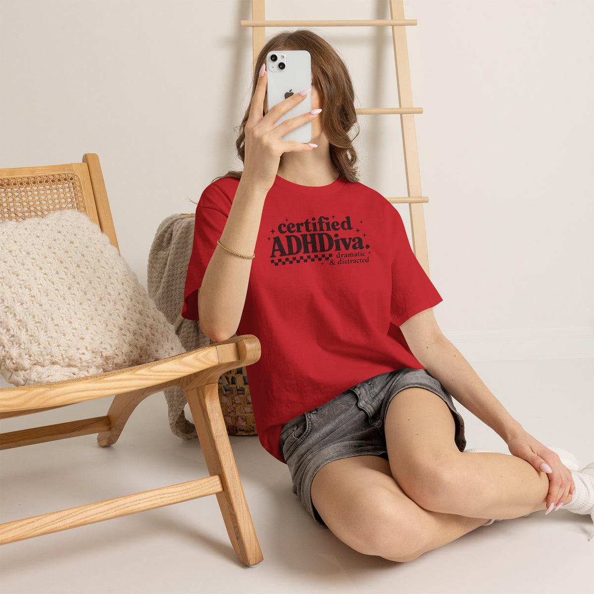 Certified ADHD Diva Graphic T-Shirt – Funny Women’s Statement Tee