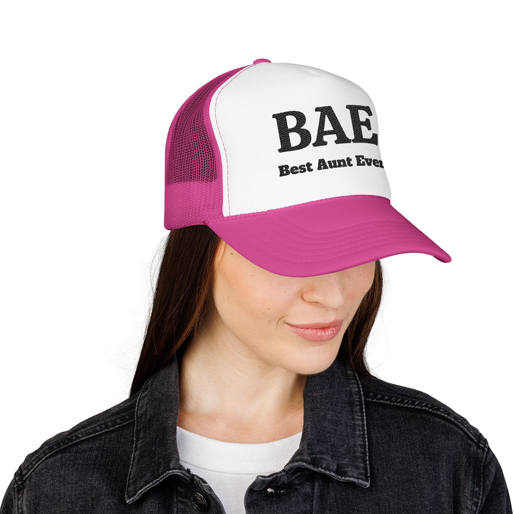 BAE – Best Aunt Ever Embroidered Trucker Hat
