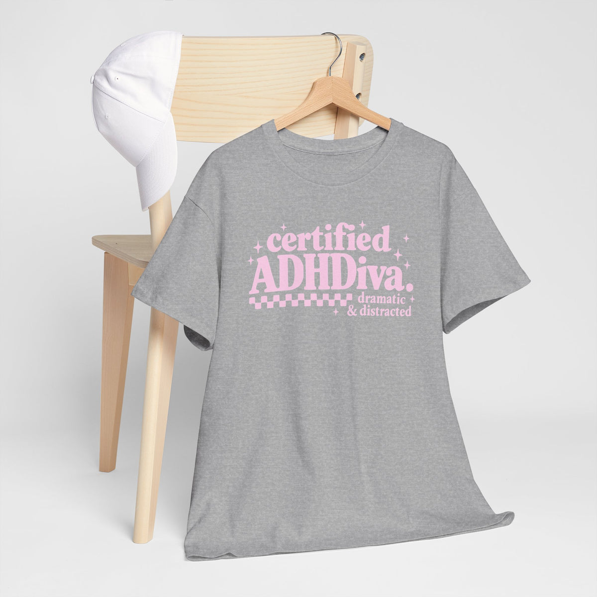 Certified ADHD Diva Graphic T-Shirt – Funny Women’s Statement Tee