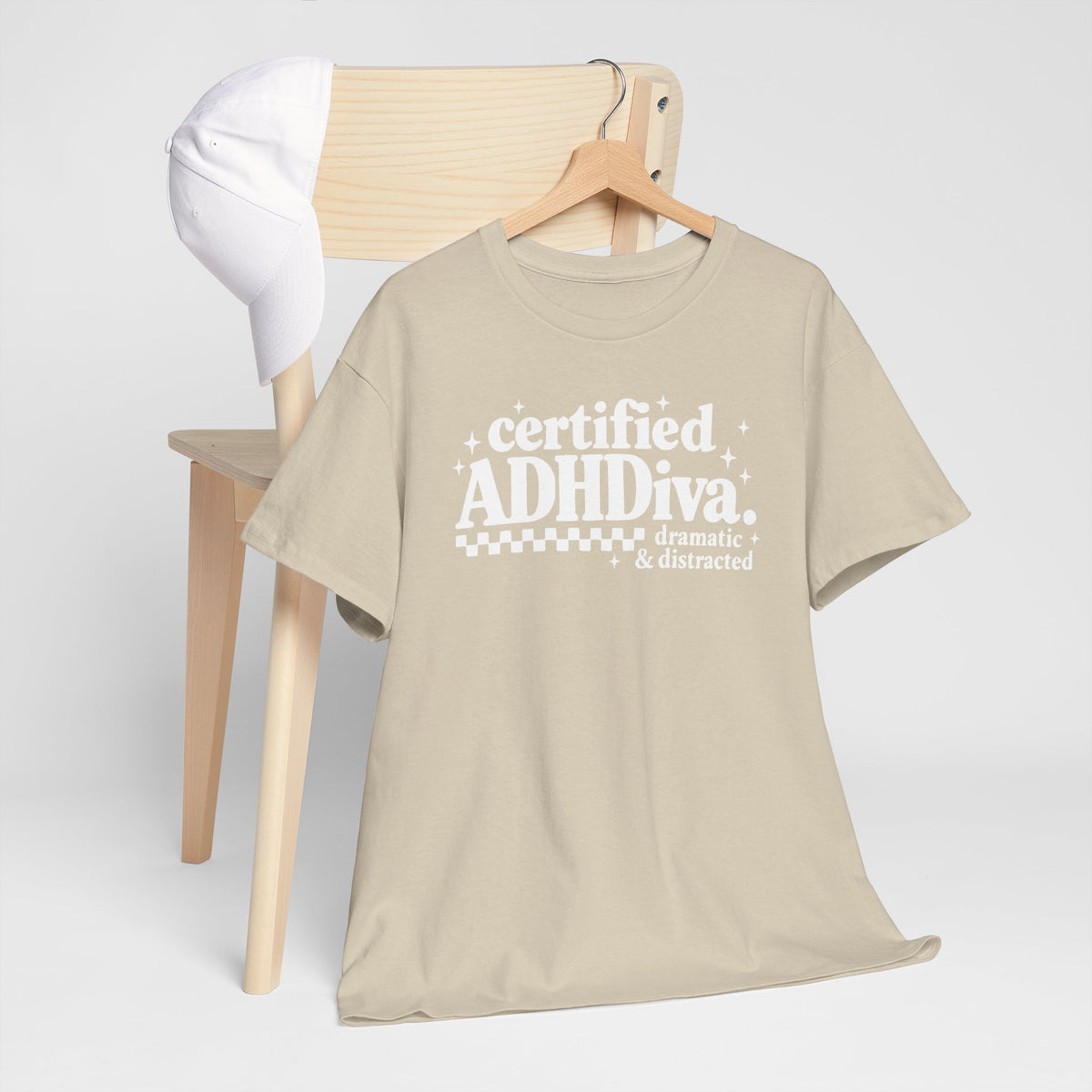 Certified ADHD Diva Graphic T-Shirt – Funny Women’s Statement Tee