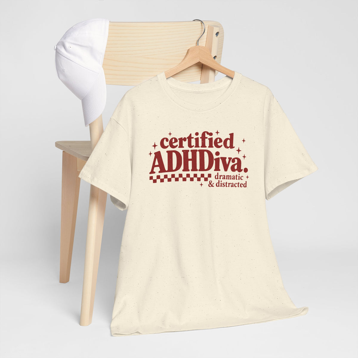 Certified ADHD Diva Graphic T-Shirt – Funny Women’s Statement Tee