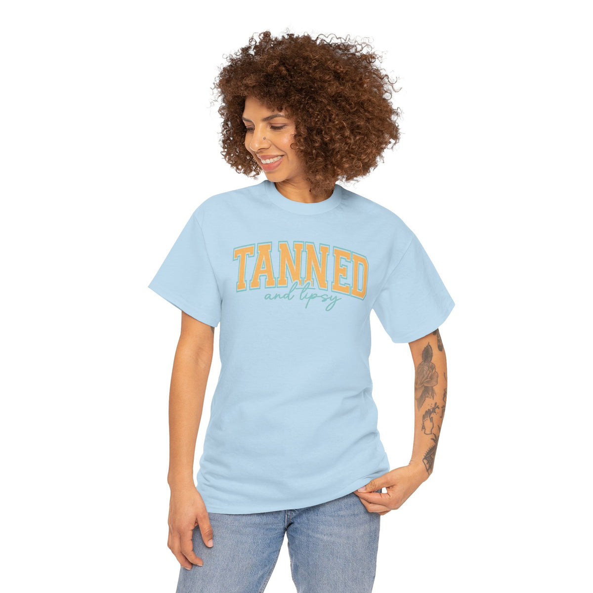 Tanned and Tipsy Retro Beach Tee