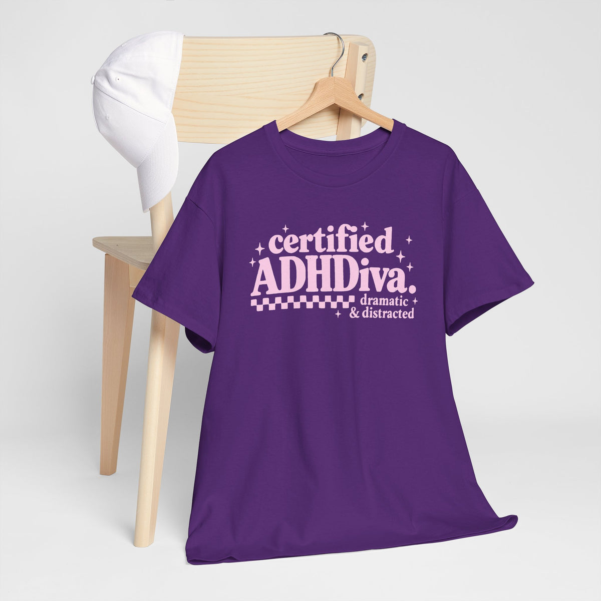 Certified ADHD Diva Graphic T-Shirt – Funny Women’s Statement Tee