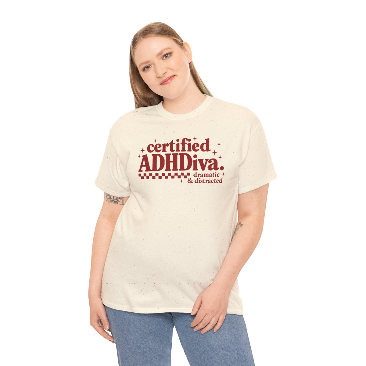 Certified ADHD Diva Graphic T-Shirt – Funny Women’s Statement Tee