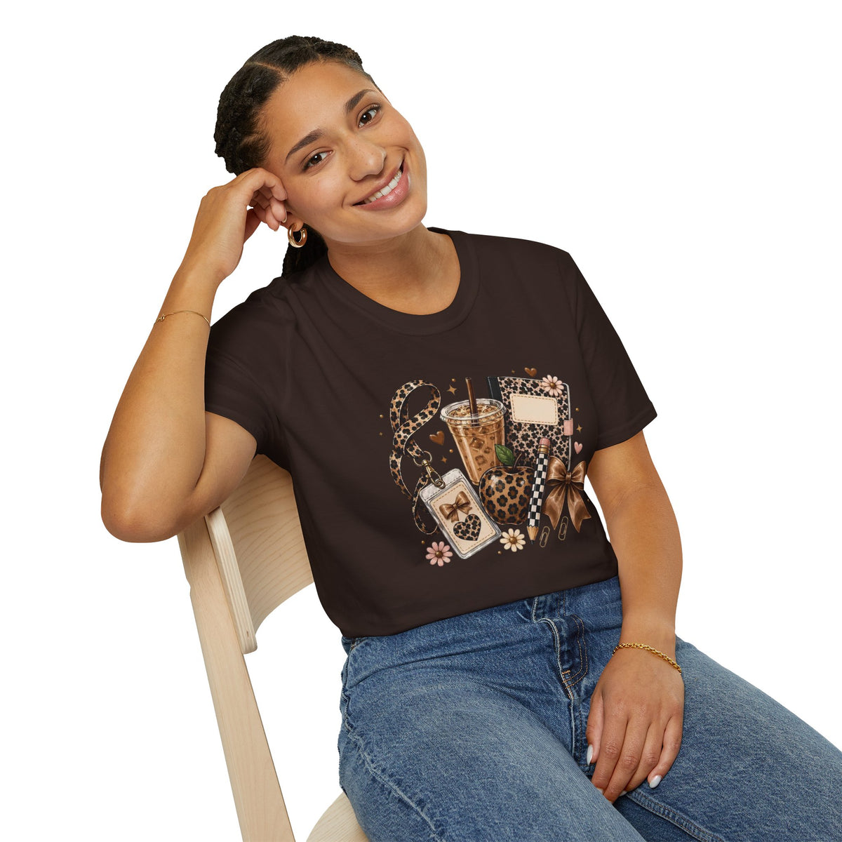 Leopard Coffee & Accessories Tee