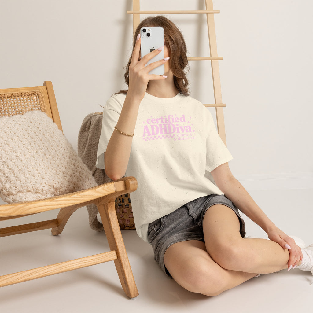 Certified ADHD Diva Graphic T-Shirt – Funny Women’s Statement Tee