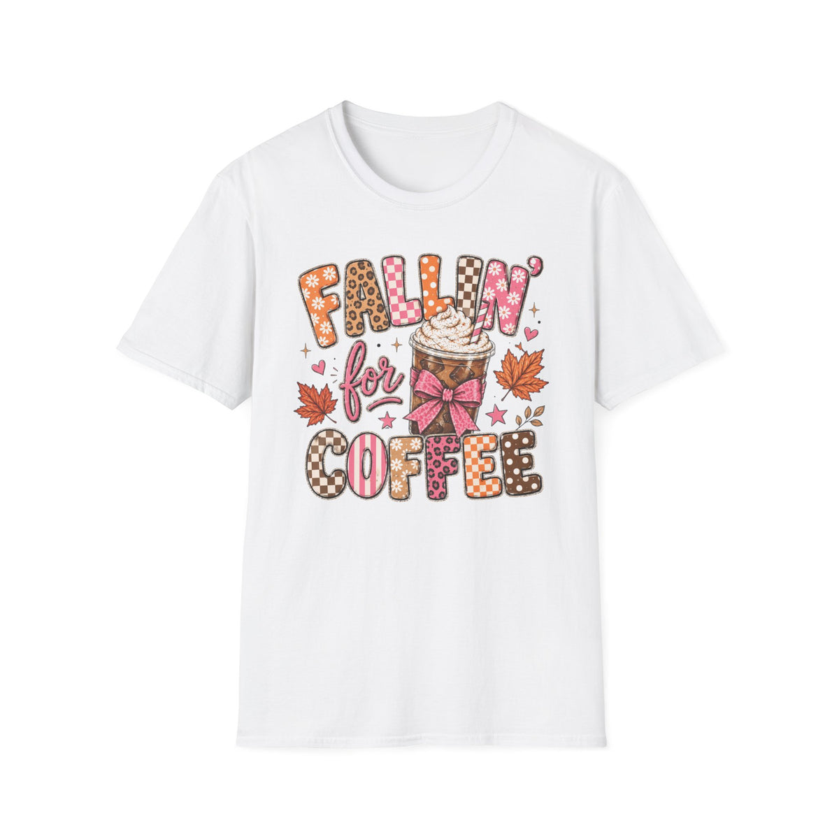 Fallin' for Coffee T-Shirt — Autumn Coffee Lover Tee