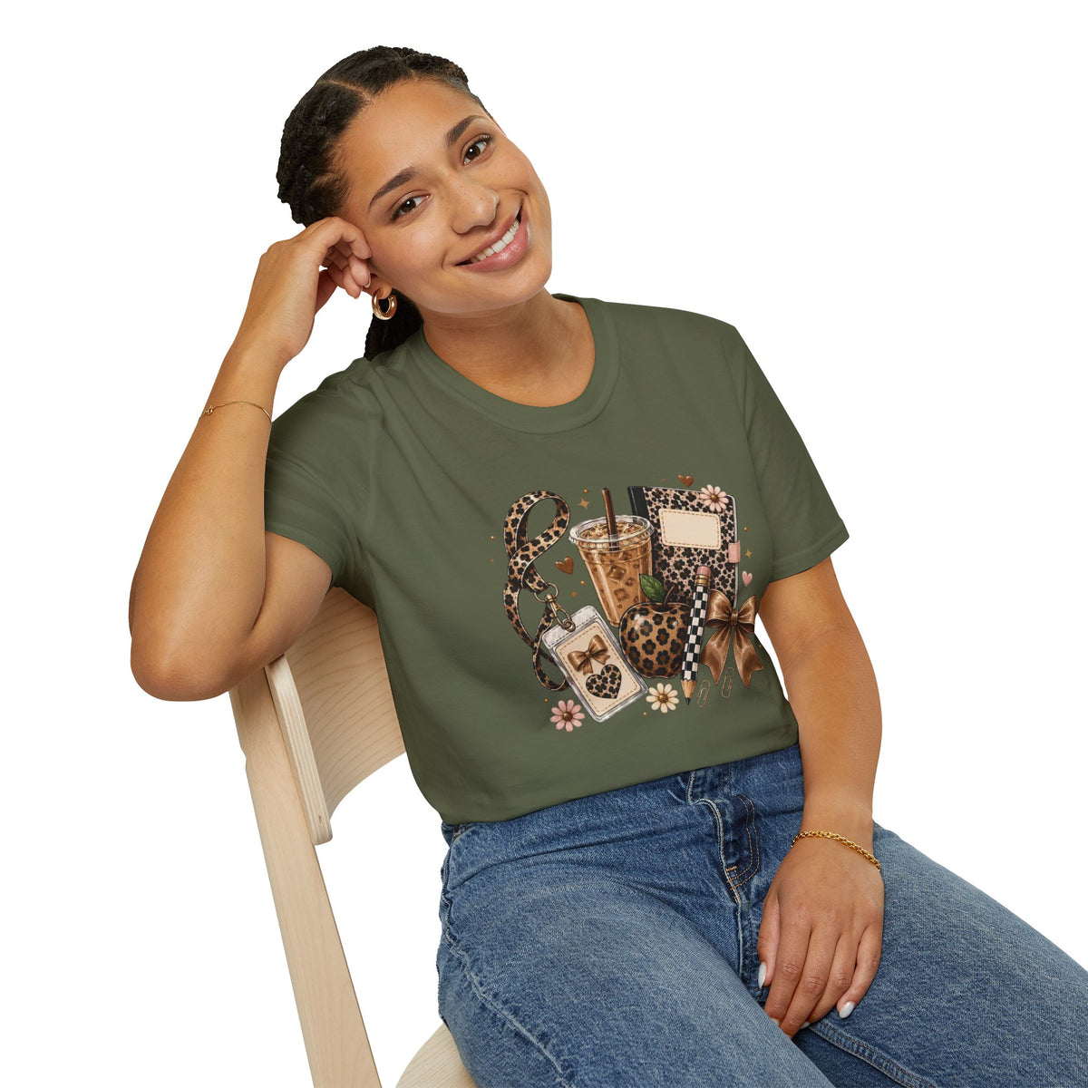 Leopard Coffee & Accessories Tee
