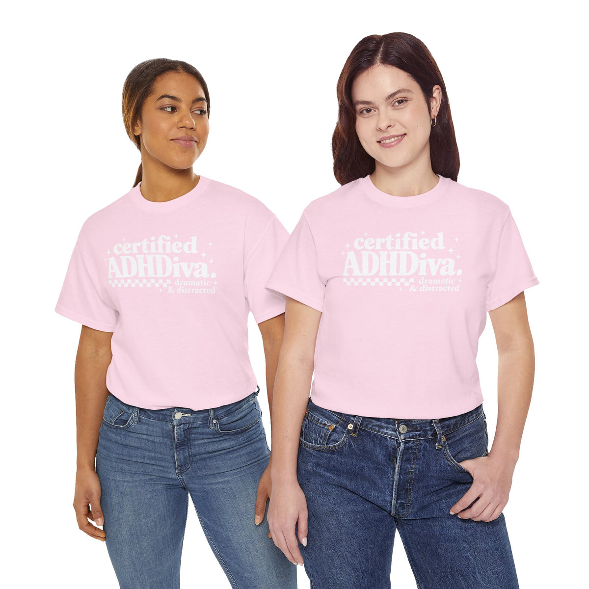 Certified ADHD Diva Graphic T-Shirt – Funny Women’s Statement Tee