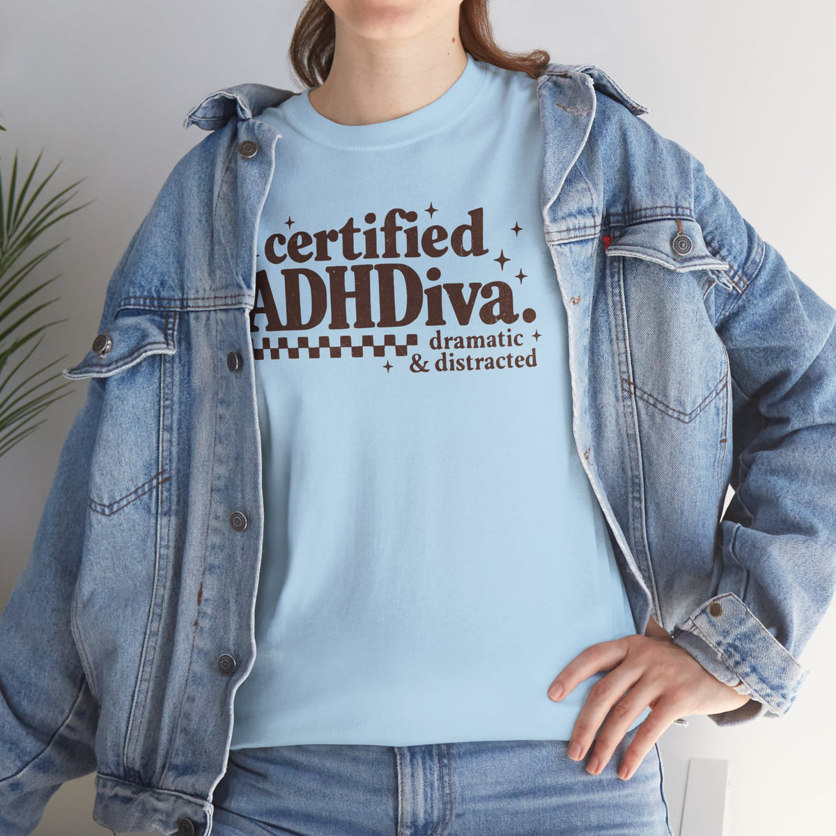 Certified ADHD Diva Graphic T-Shirt – Funny Women’s Statement Tee