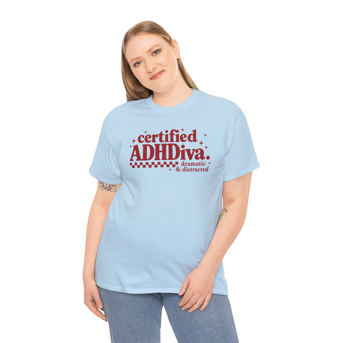 Certified ADHD Diva Graphic T-Shirt – Funny Women’s Statement Tee