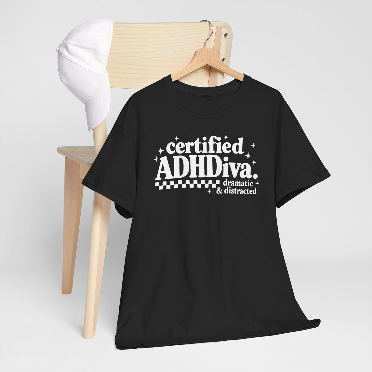 Certified ADHD Diva Graphic T-Shirt – Funny Women’s Statement Tee