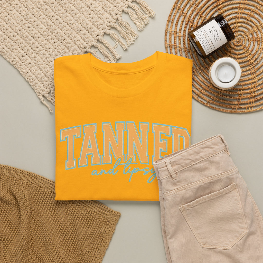 Tanned and Tipsy Retro Beach Tee