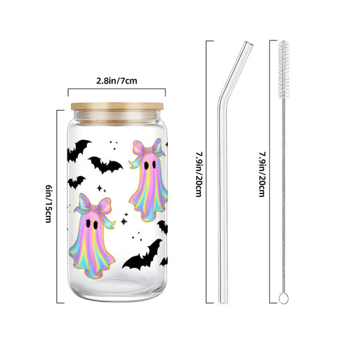 Boo-tiful Babe 16 oz Glass Cup